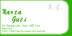 marta guti business card